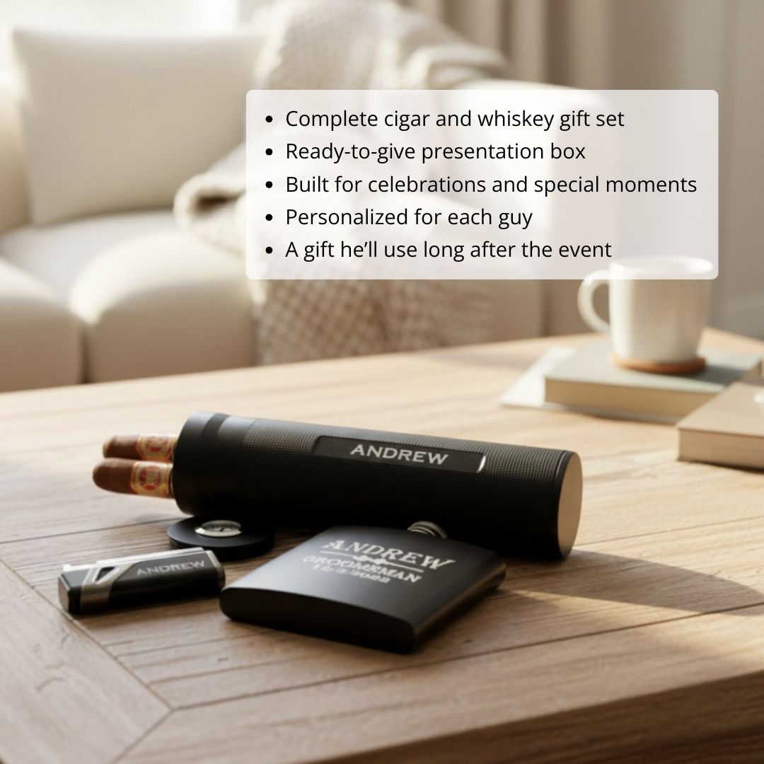 Sip and Smoke Set - Box Sets - GroomsDay