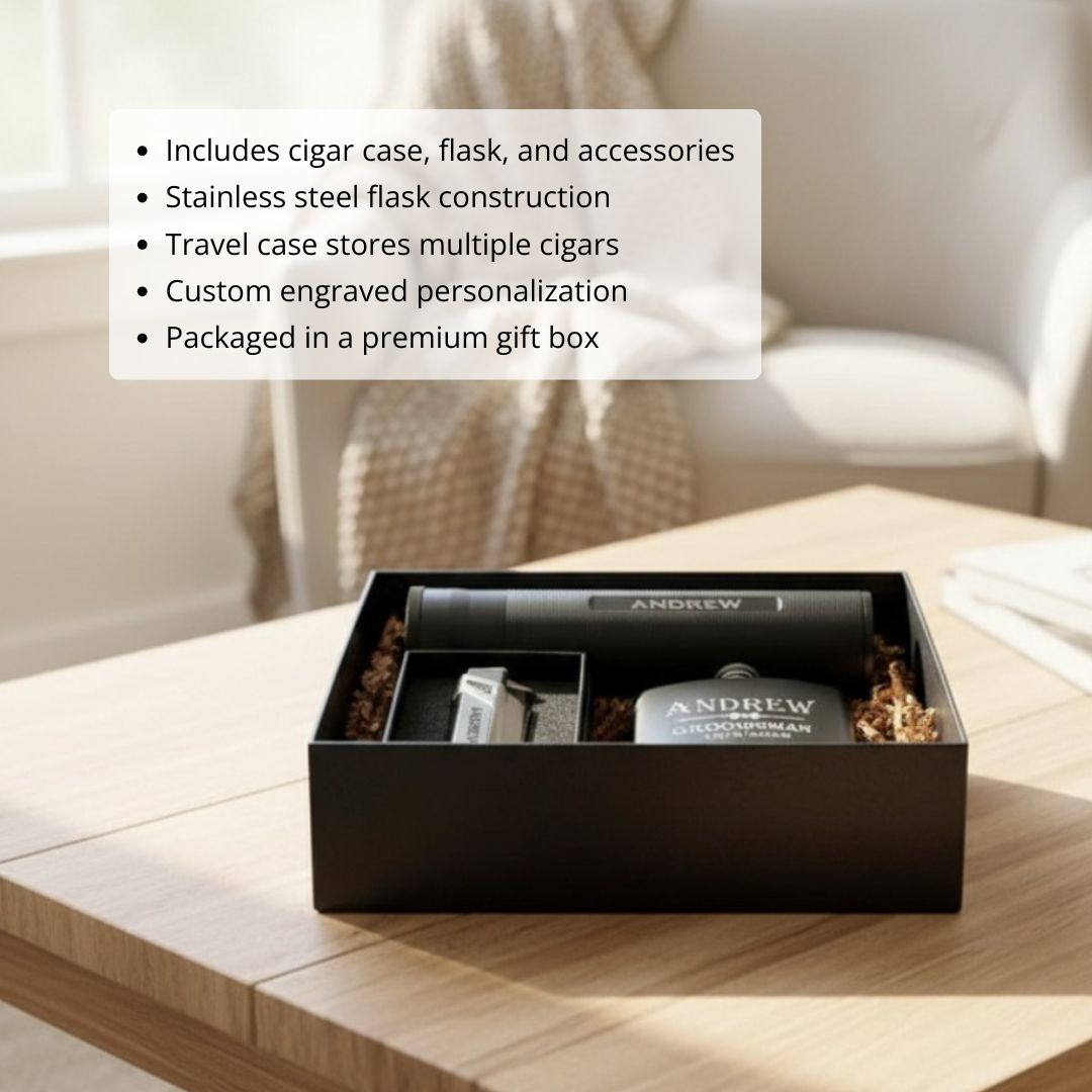 Sip and Smoke Set - Box Sets - GroomsDay