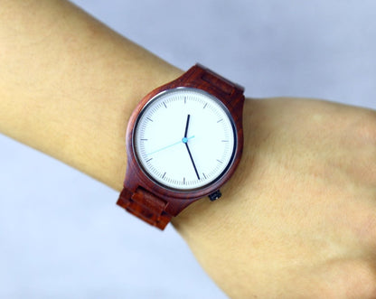 Personalized Rose Wood Watch - Watches - GroomsDay