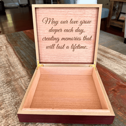 Personalized Wedding Keepsake Box - GroomsDay