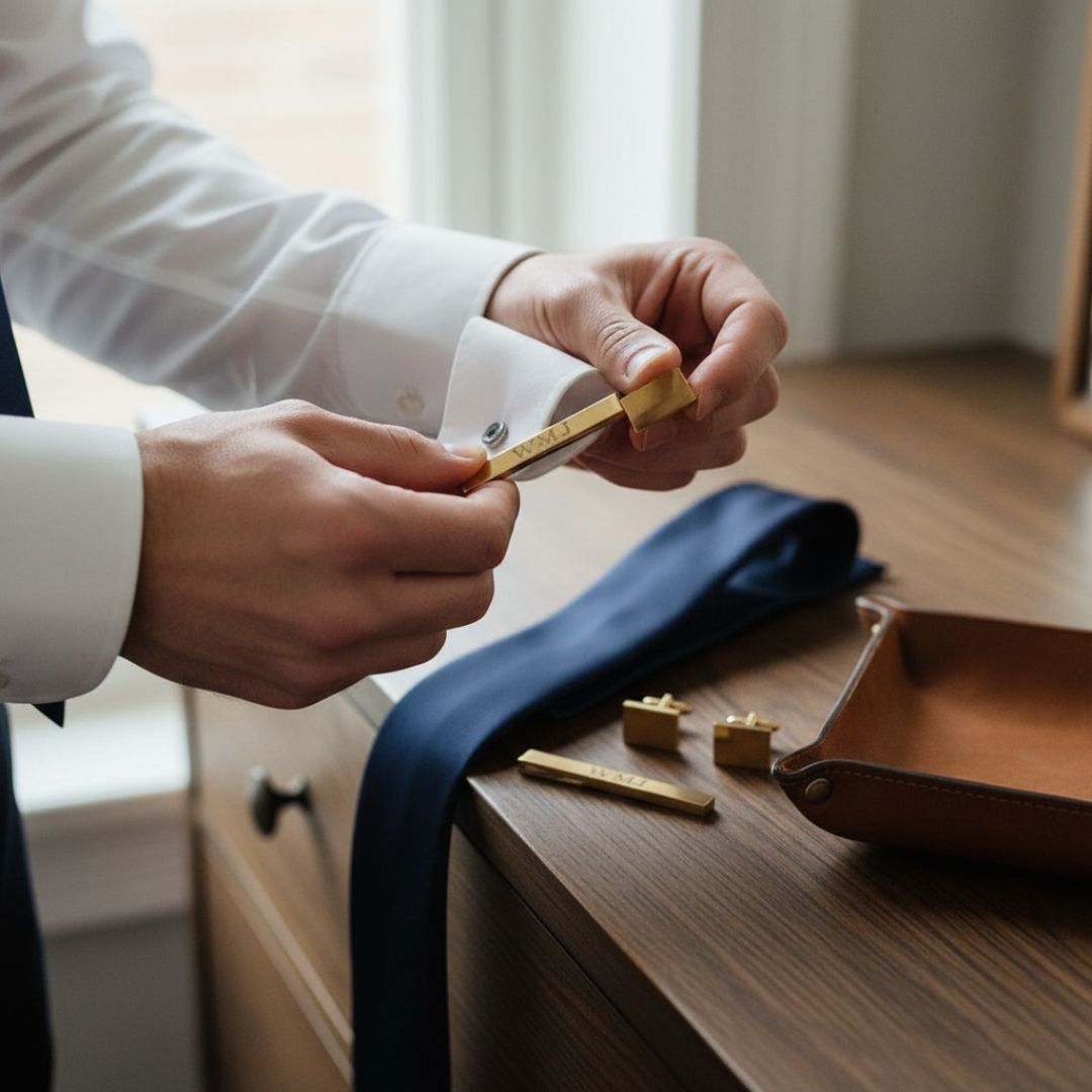 Custom Groomsmen Accessory Set - Gift Box - GroomsDay