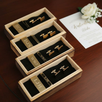 Custom Groomsmen Accessory Set - Gift Box - GroomsDay