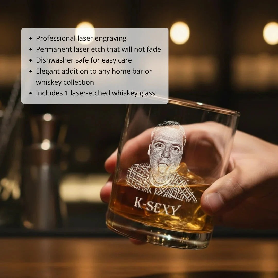 Low Ball Looker - Whiskey Glass - GroomsDay