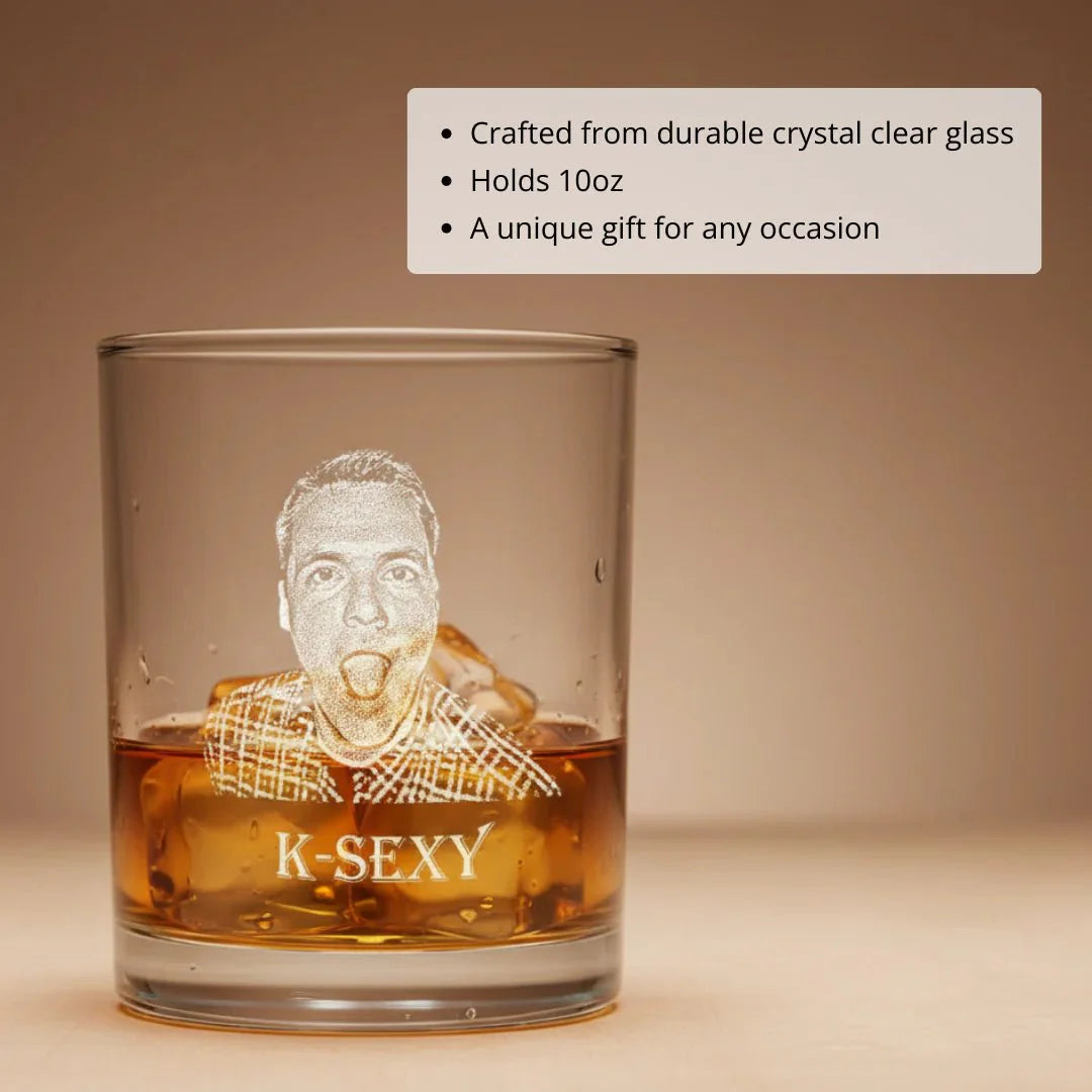 Low Ball Looker - Whiskey Glass - GroomsDay