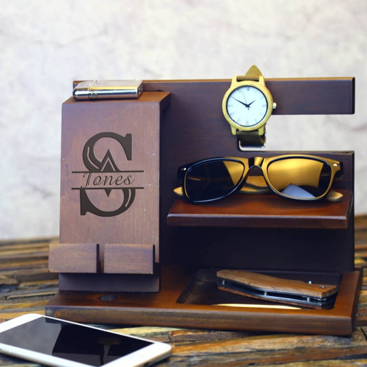 Wood Nightstand Tray - Professional - GroomsDay