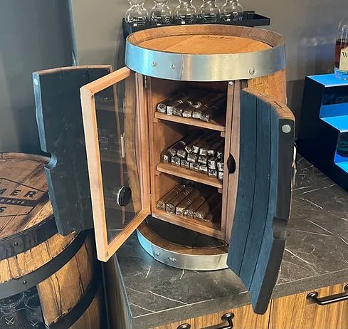 Bourbon Barrel Humidor - Handcrafted Cigar Storage