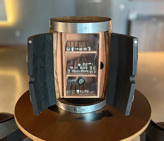 Bourbon Barrel Humidor - Handcrafted Cigar Storage