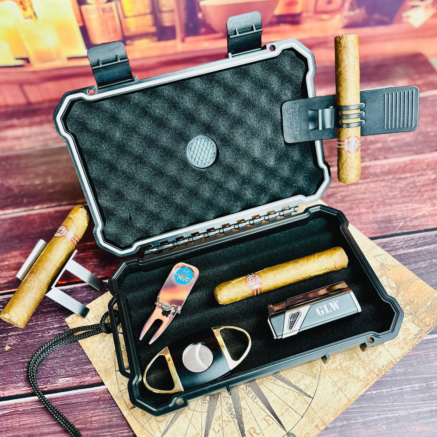 Golf & Cigar Gift Set