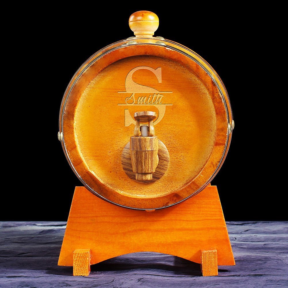 Personalized Spirits Barrel - Whiskey - GroomsDay