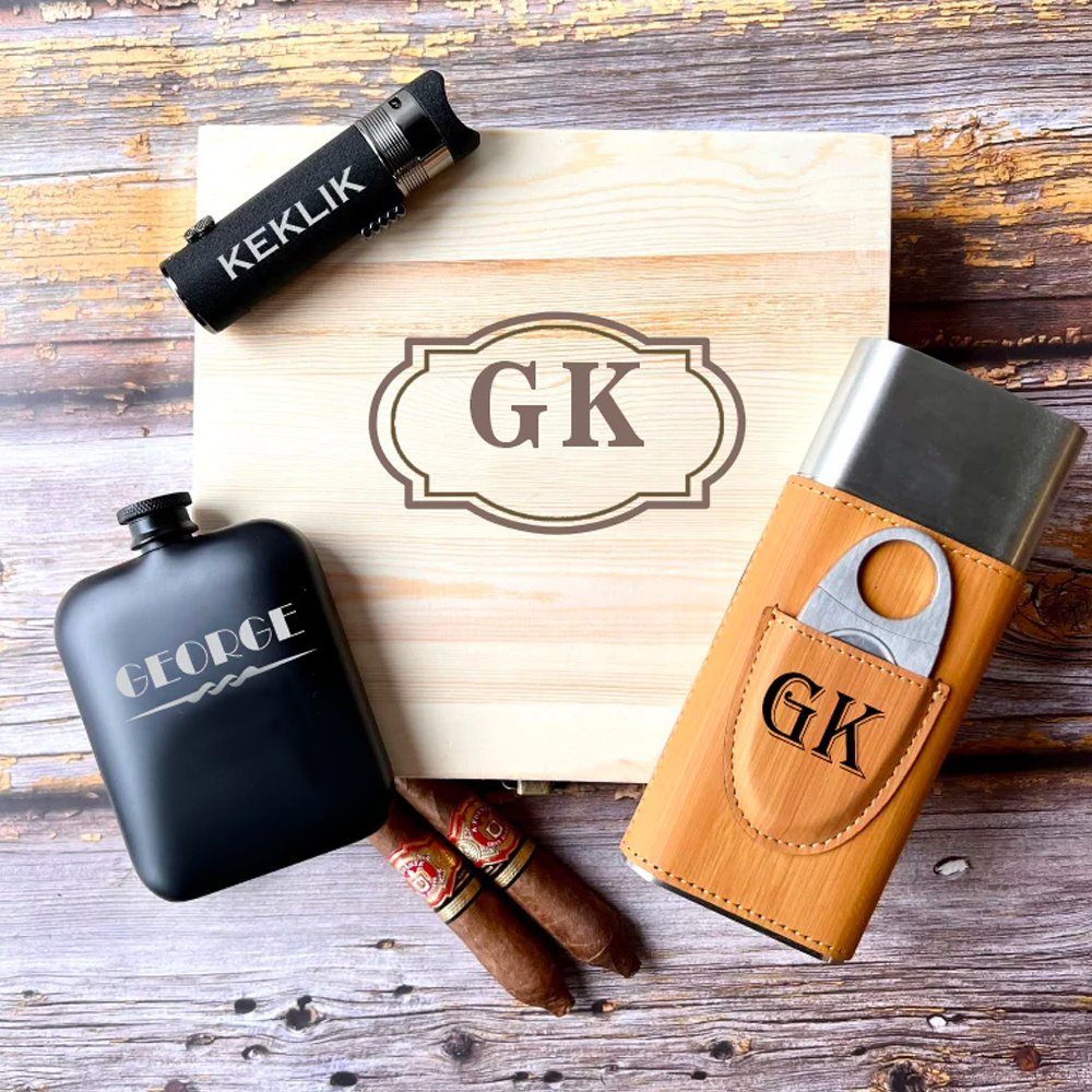 Lit And Light Box Set - Cigar - GroomsDay