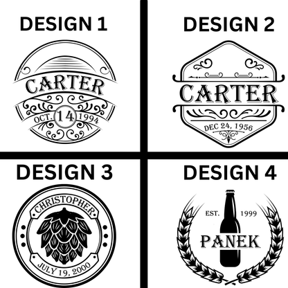 Unique Personalized Personalized 20oz Britannia Beer Mug Customized Beer Glasses Gifts for Men by Groovy Guy