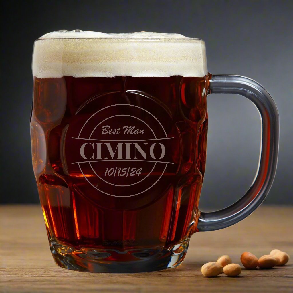 Wedding Party Beer Mug - Beer Glasses - GroomsDay
