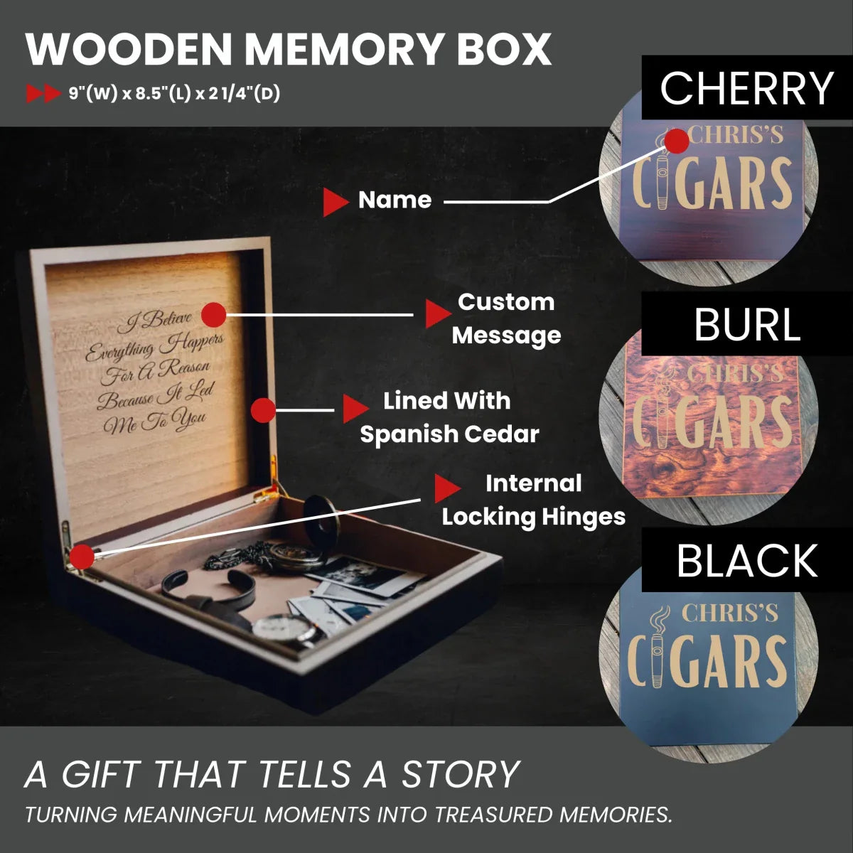 The Legacy Cigar Box - Cigar Case - GroomsDay