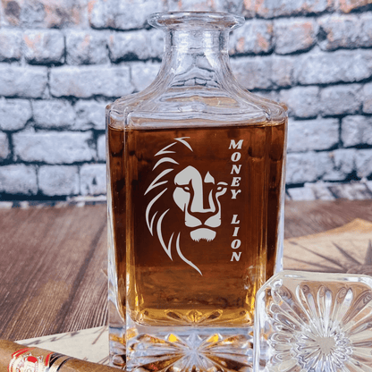 Custom Logo Decanter - Golf Outing - GroomsDay