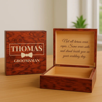 Classic Groomsman Keepsake Box - Gift Box - GroomsDay