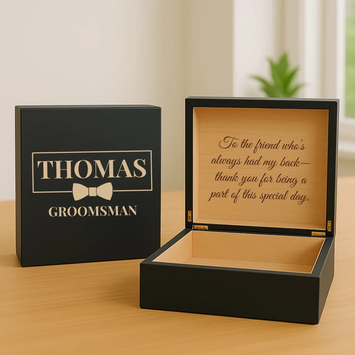 Classic Groomsman Keepsake Box - Gift Box - GroomsDay