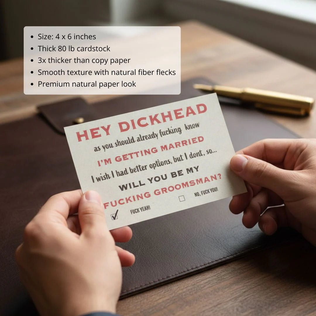 Indecent Proposal - Groomsmen Card - GroomsDay