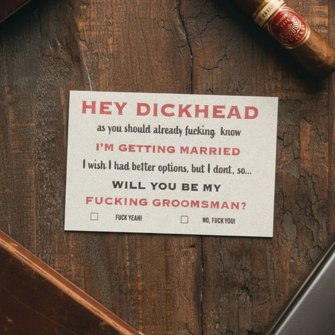 Indecent Proposal - Groomsmen Card - GroomsDay