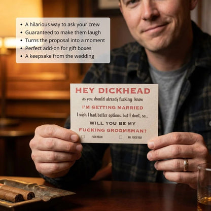 Indecent Proposal - Groomsmen Card - GroomsDay
