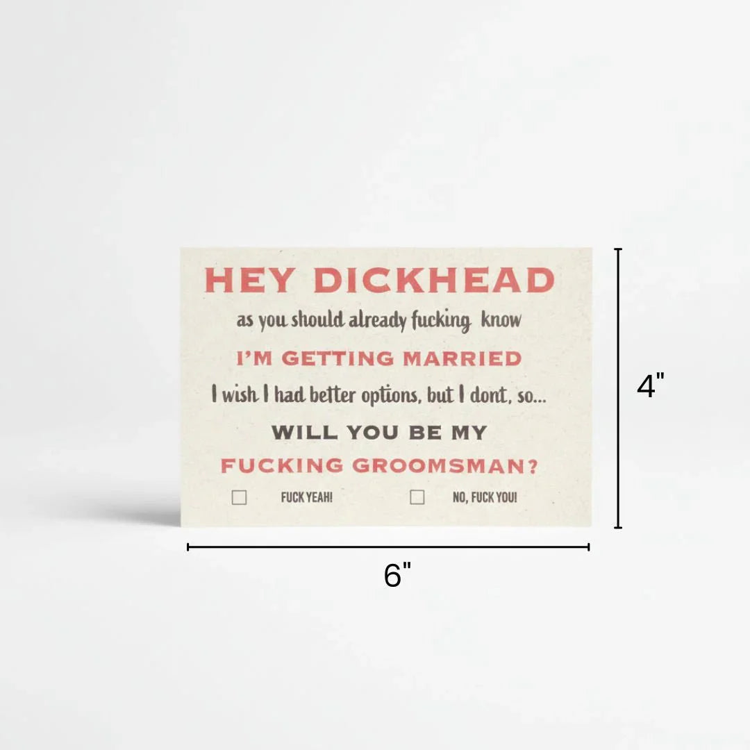 Indecent Proposal - Groomsmen Card - GroomsDay
