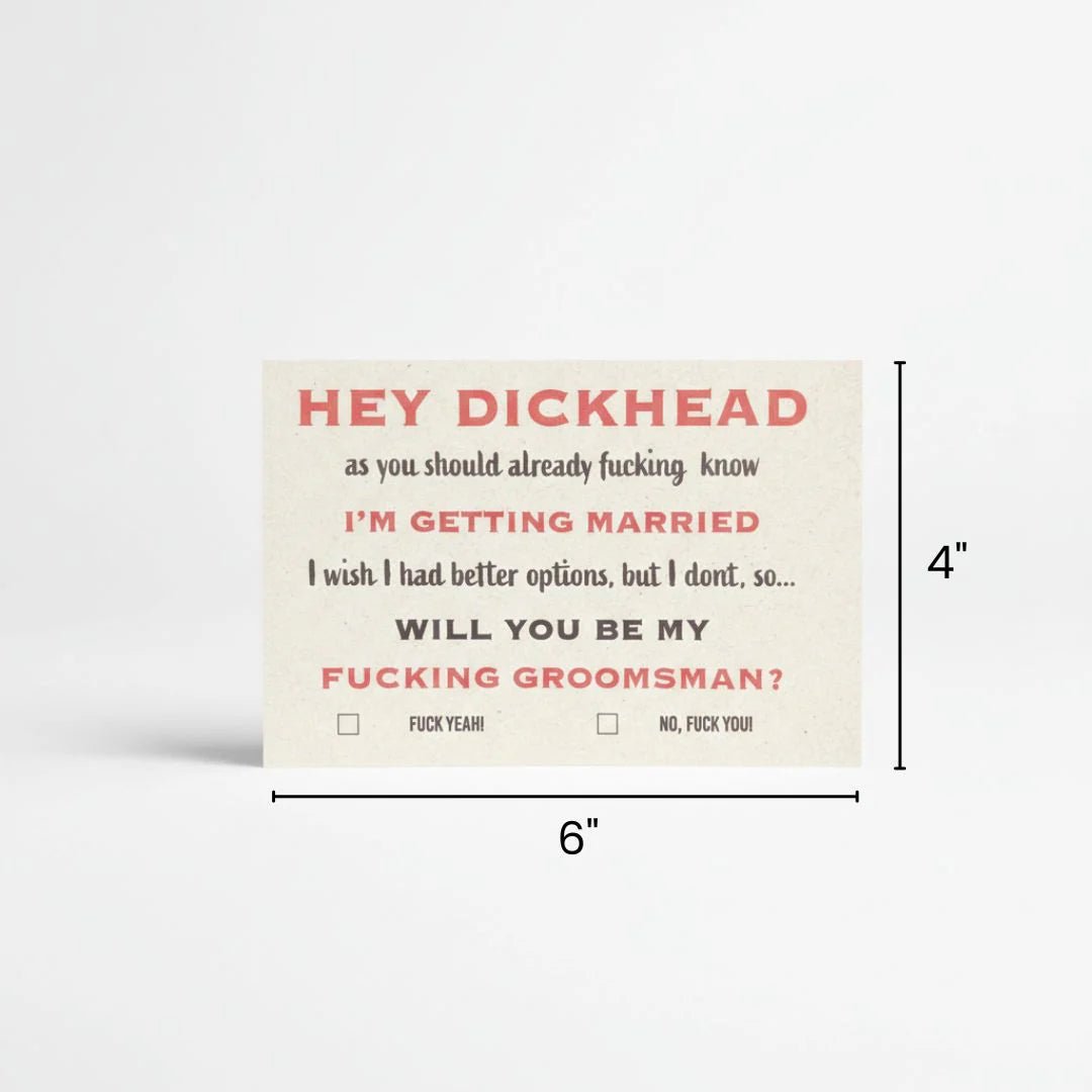 Indecent Proposal - Groomsmen Card - GroomsDay