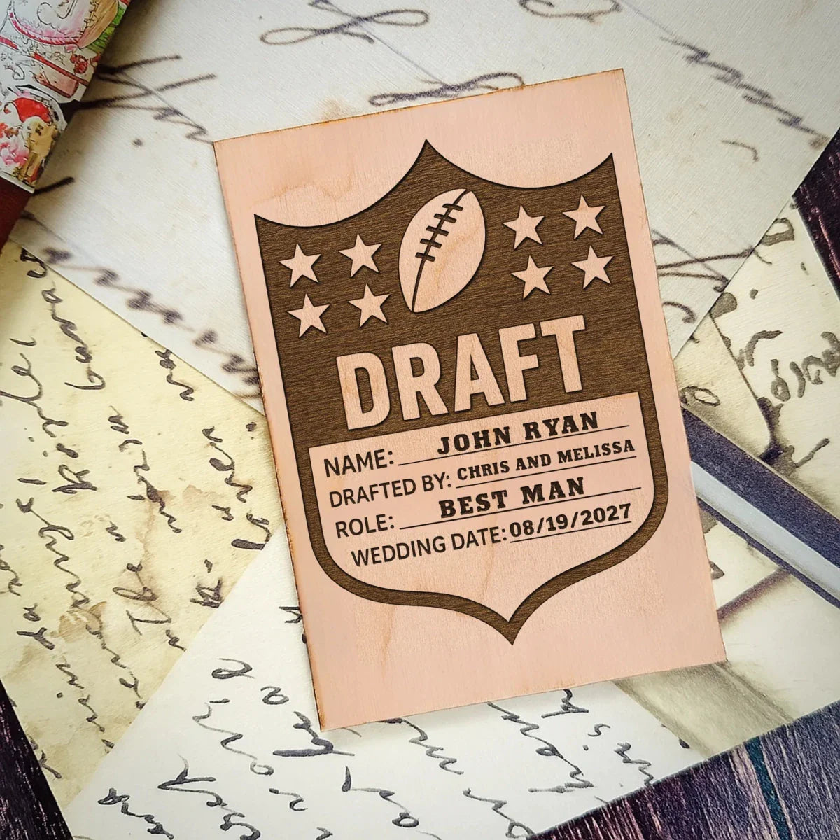 Football Groomsmen Proposal Card - Groomsmen Proposal - GroomsDay