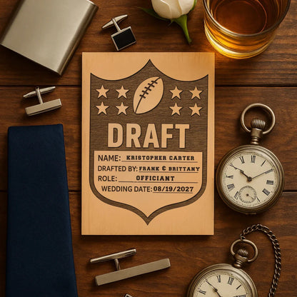Football Groomsmen Proposal Card - Groomsmen Proposal - GroomsDay
