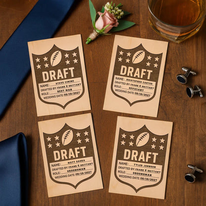 Football Groomsmen Proposal Card - Groomsmen Proposal - GroomsDay