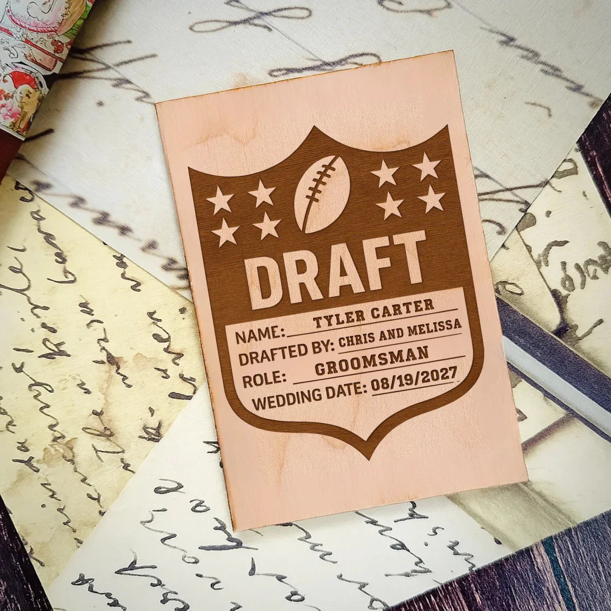 Football Groomsmen Proposal Card - Groomsmen Proposal - GroomsDay