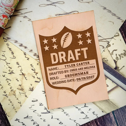 Football Groomsmen Proposal Card - Groomsmen Proposal - GroomsDay