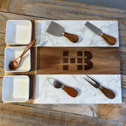 Custom Logo Entertainers Tray - Cutting Board - GroomsDay