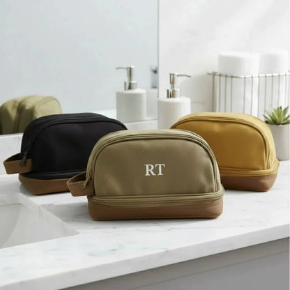 Canvas Toiletry Bag - Toiletry Bag - GroomsDay