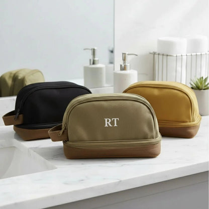 Canvas Toiletry Bag - Toiletry Bag - GroomsDay