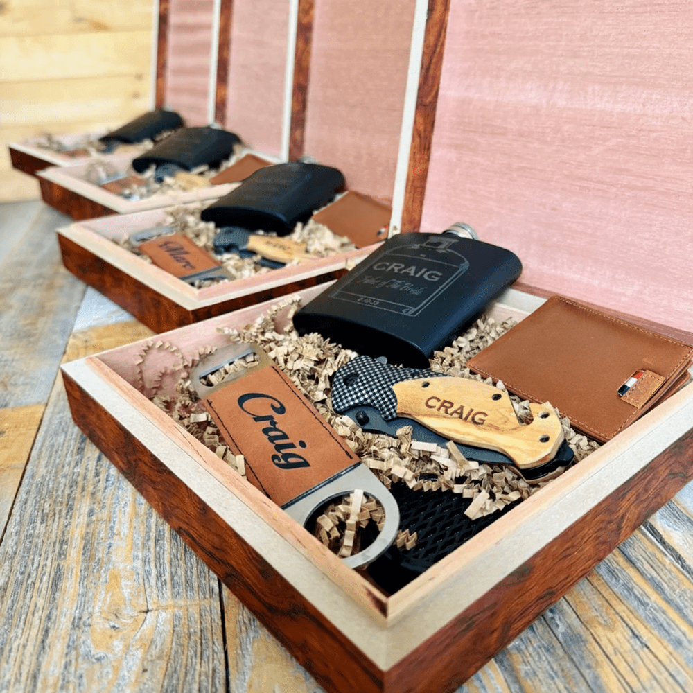 groomsmen tackle box Ultimate Gift Set Groomsmen Proposal Box Fishing Theme