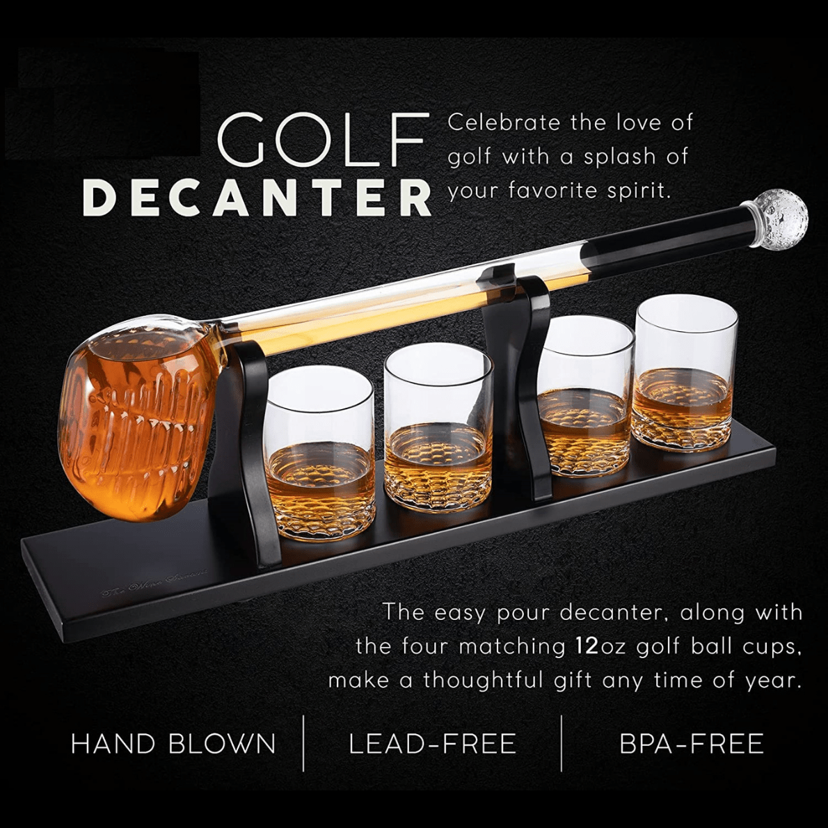 Personalized Golf Club Whiskey Decanter