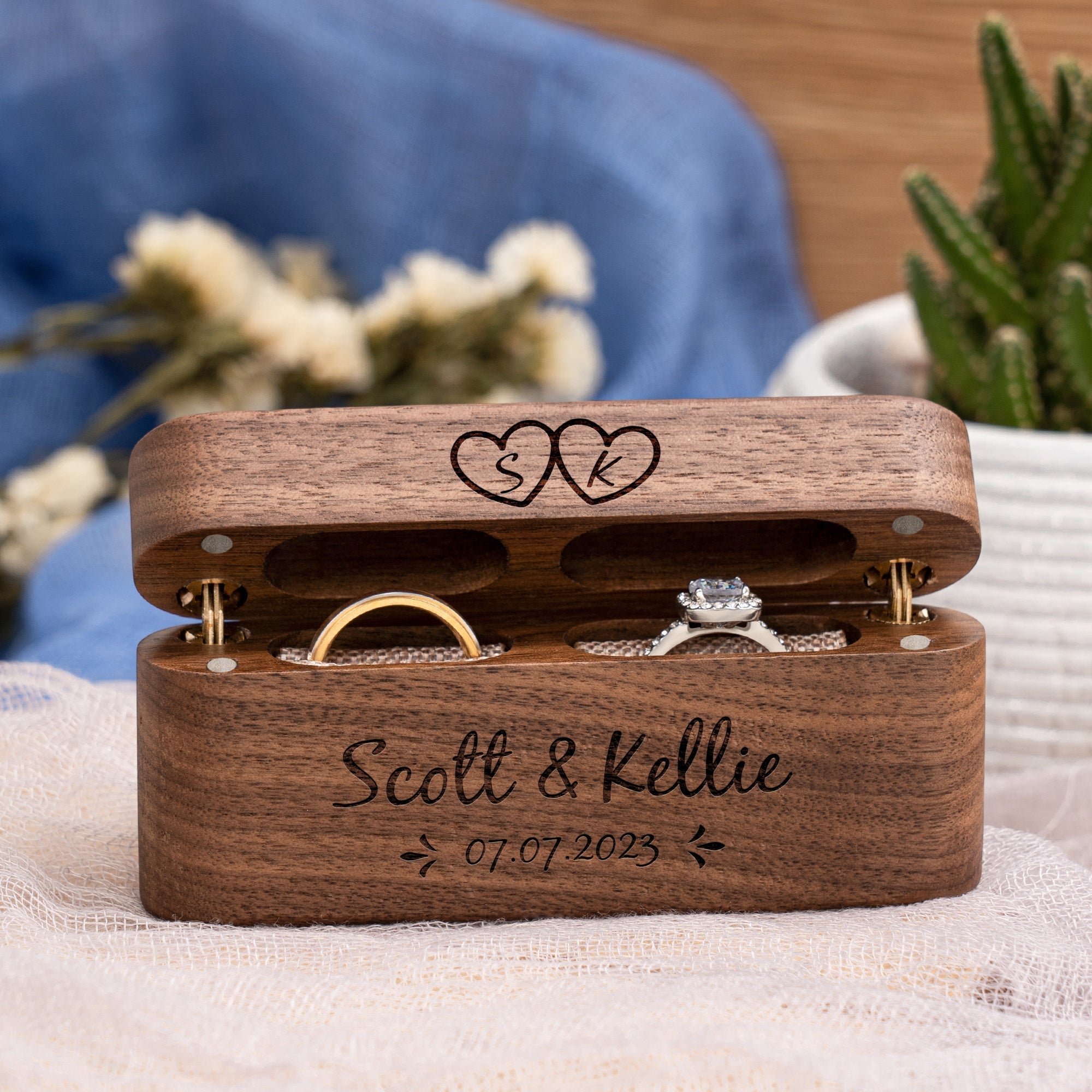 Couples Custom Ring Box