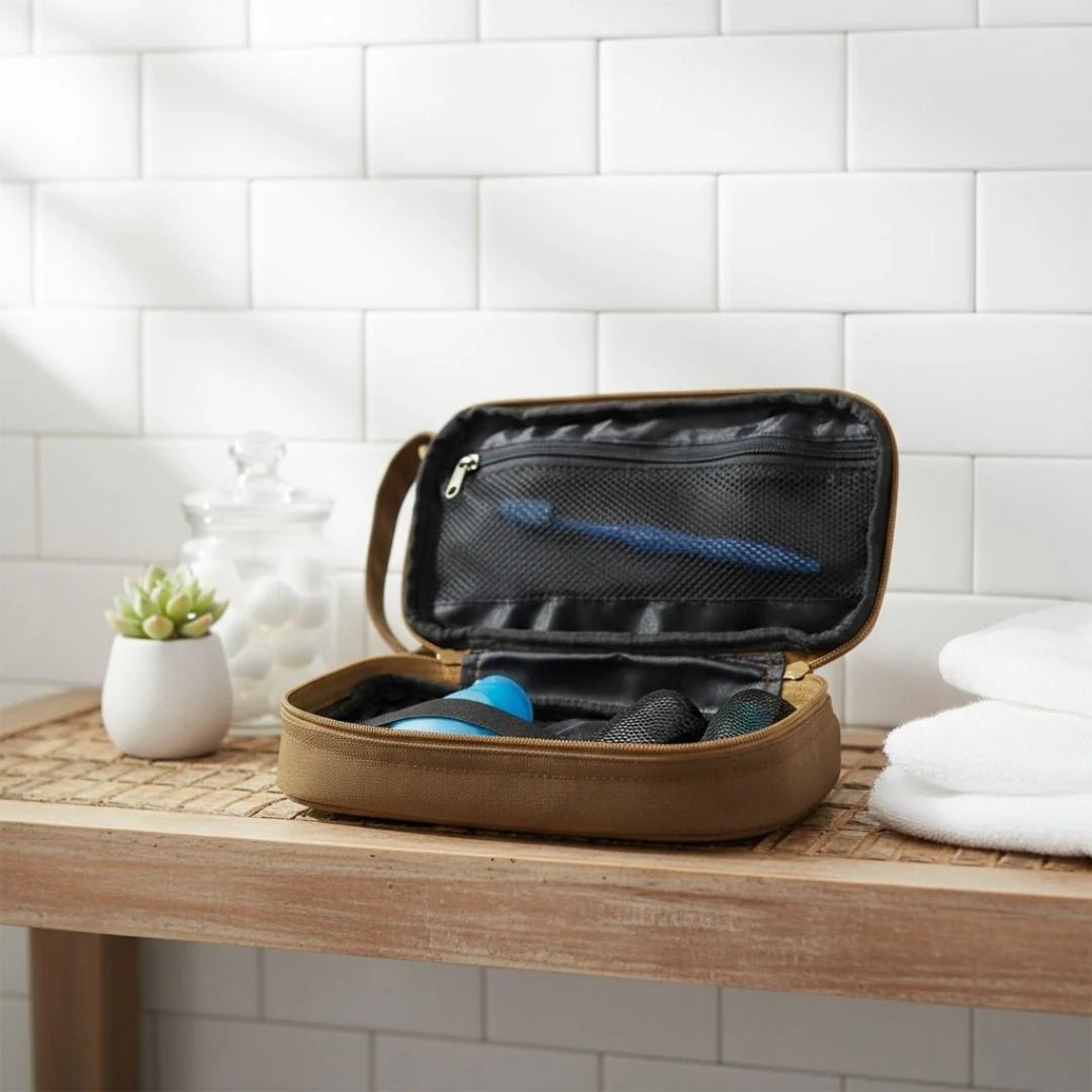 Canvas Toiletry Bag - Toiletry Bag - GroomsDay