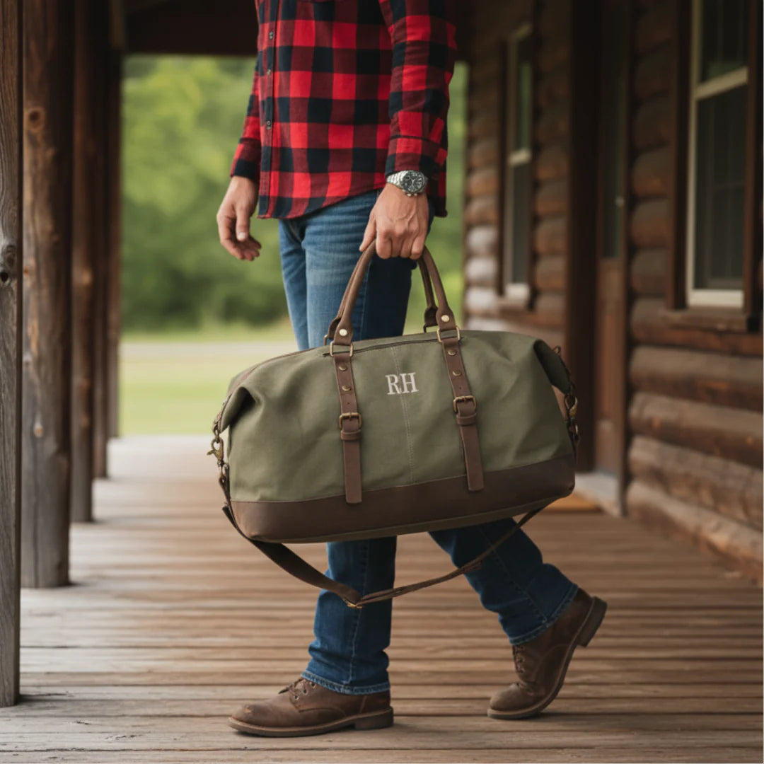 Workhorse Monogrammed Weekender Bag