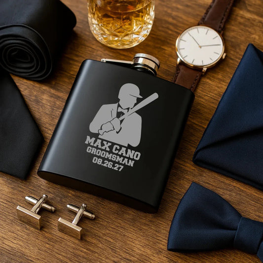 Grand Slam Groomsmen Flask - Flasks - GroomsDay