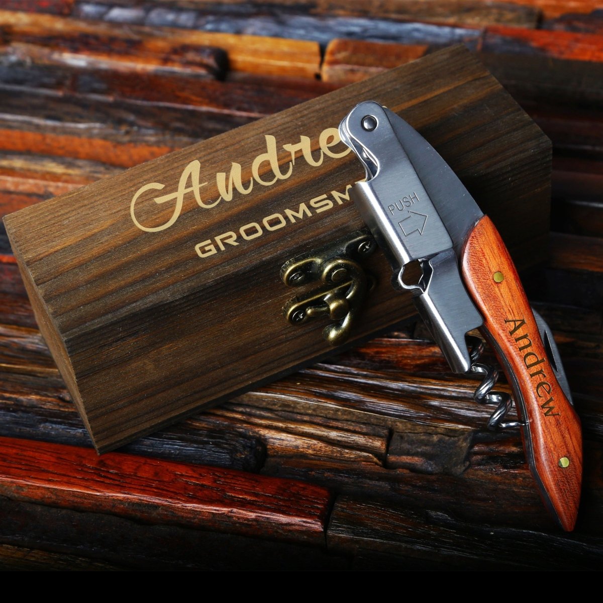 Custom Wine Opener - wine - GroomsDay