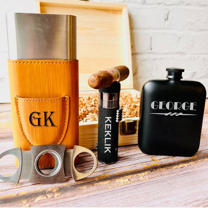 Lit And Light Box Set - Cigar - GroomsDay