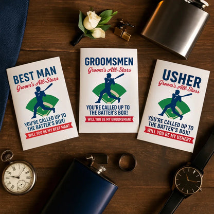 Batter Up Groomsmen Proposal Cards - Groomsmen Proposal - GroomsDay