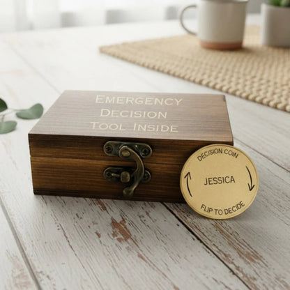 Custom Decision Coin for Couples - Anniversary - GroomsDay