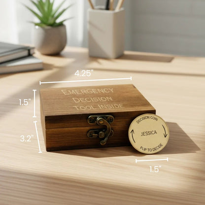 Custom Decision Coin for Couples - Anniversary - GroomsDay