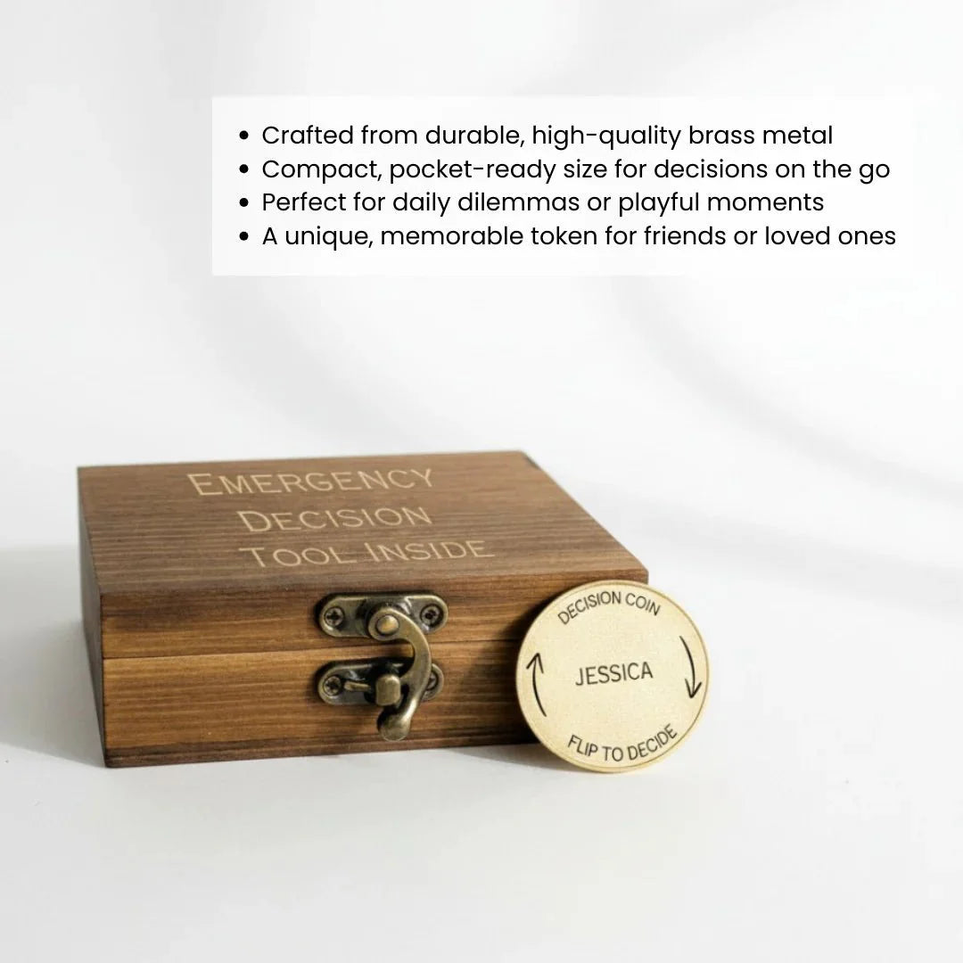 Custom Decision Coin for Couples - Anniversary - GroomsDay