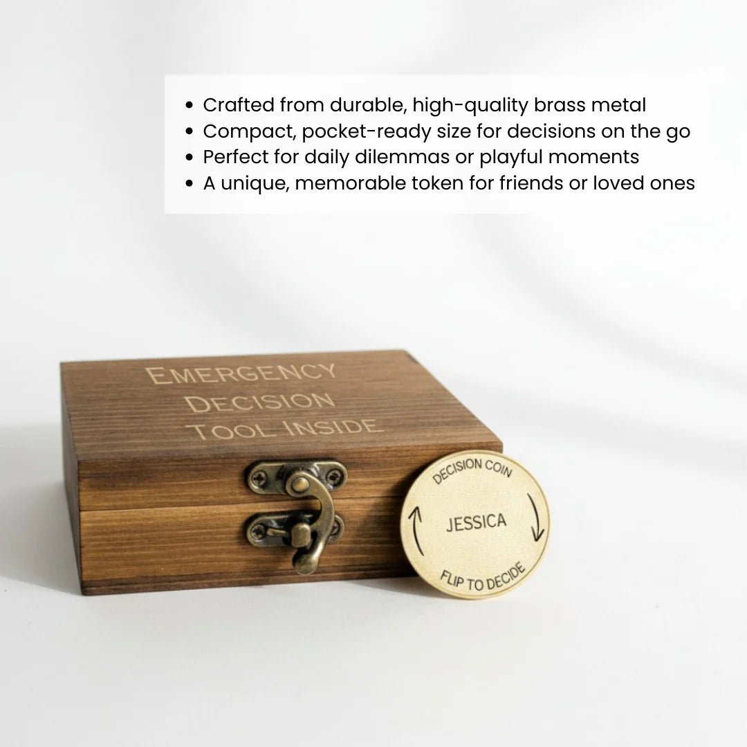 Custom Decision Coin for Couples - Anniversary - GroomsDay