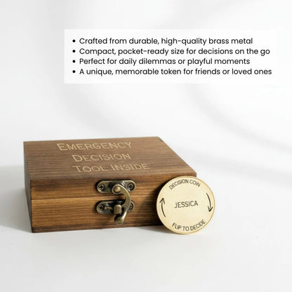 Custom Decision Coin for Couples - Anniversary - GroomsDay