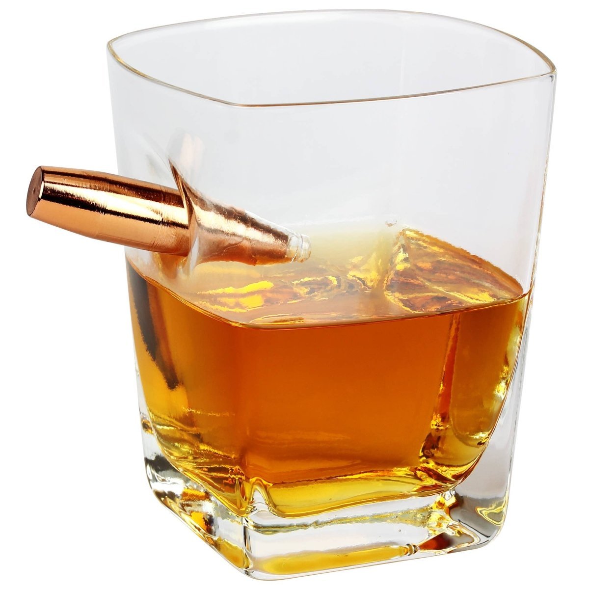 Personalized Bullet Whiskey Glass - Groomsmen Gifts - GroomsDay