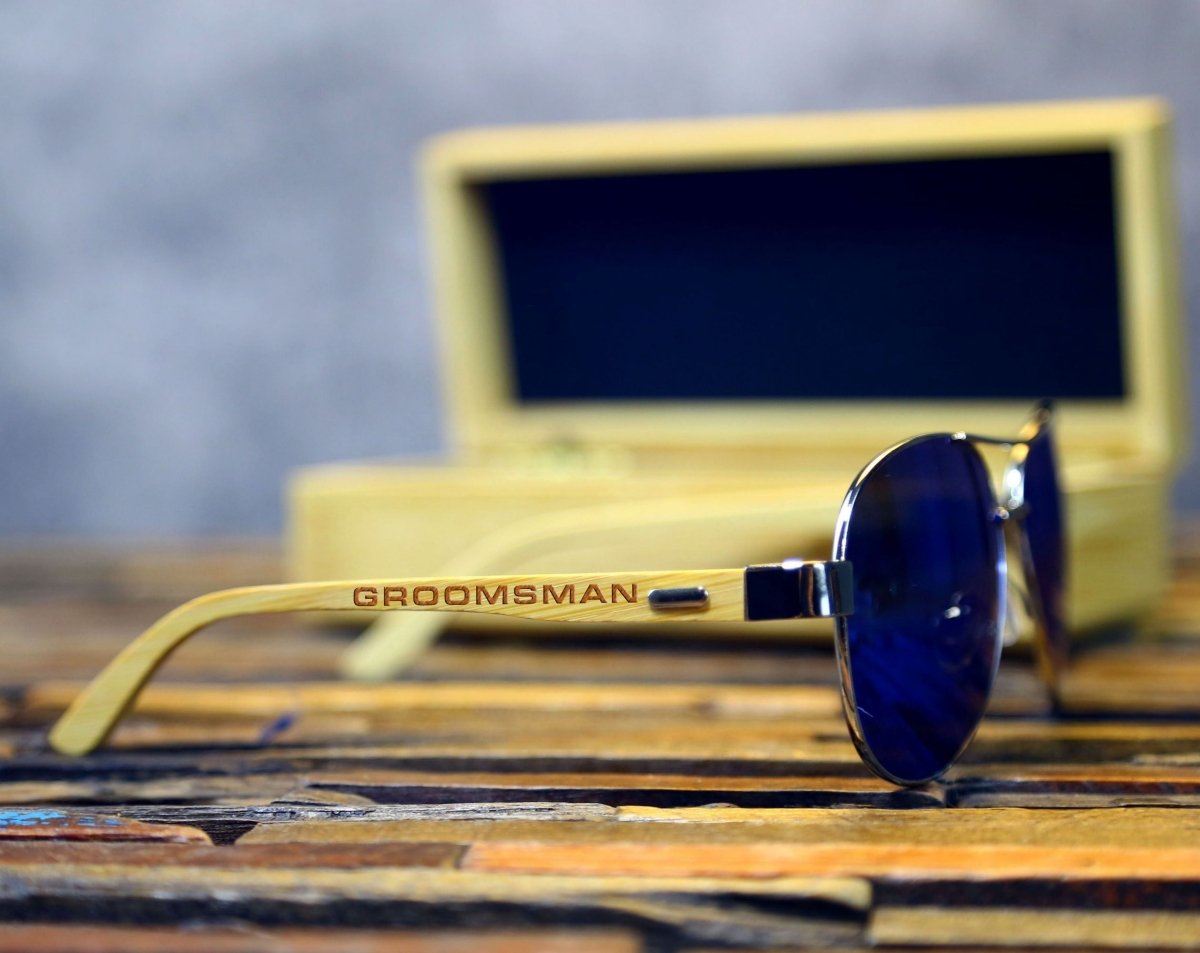 Custom Blue Ice Sunglasses - Sunglasses - GroomsDay
