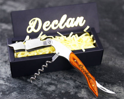 Engraved Wine Popper - wine - GroomsDay